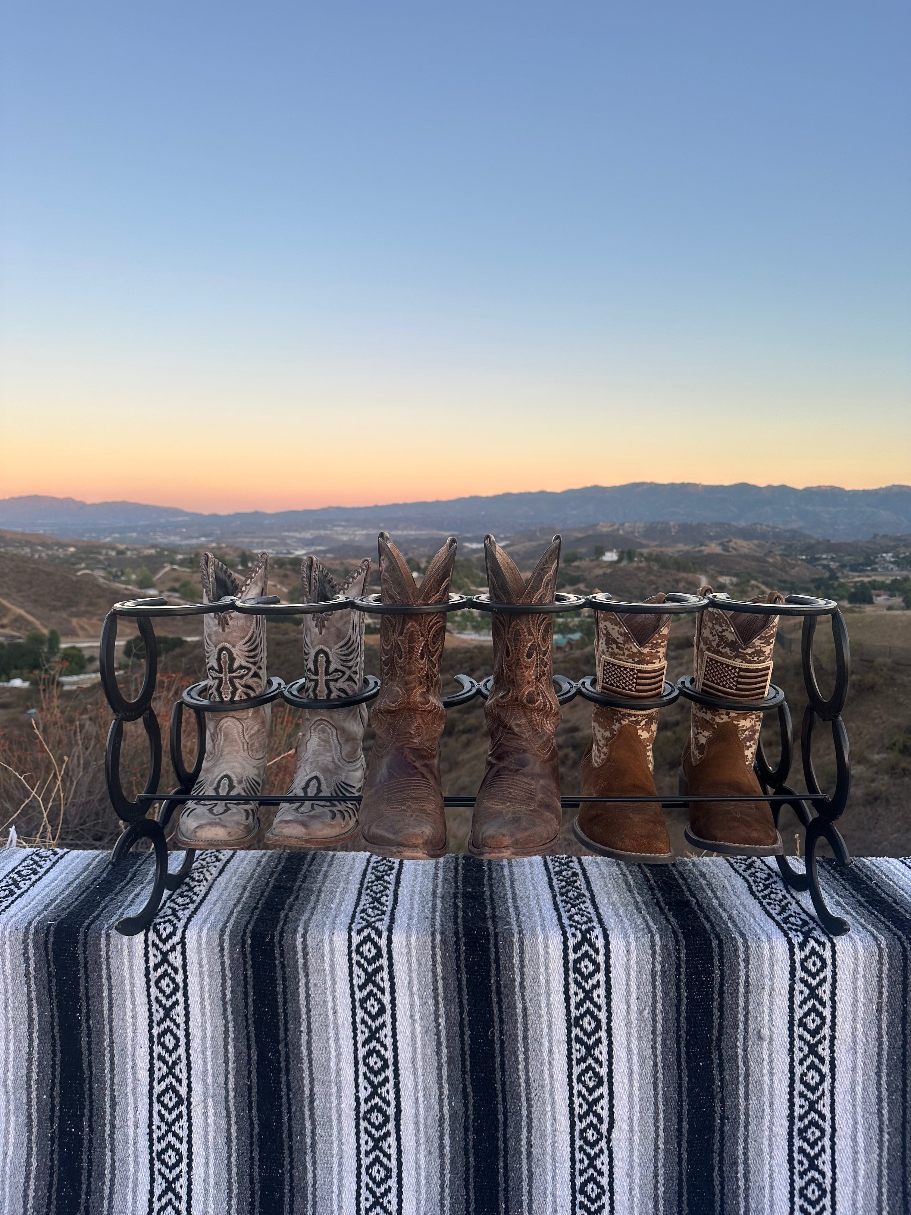 6 Pair Boot Rack